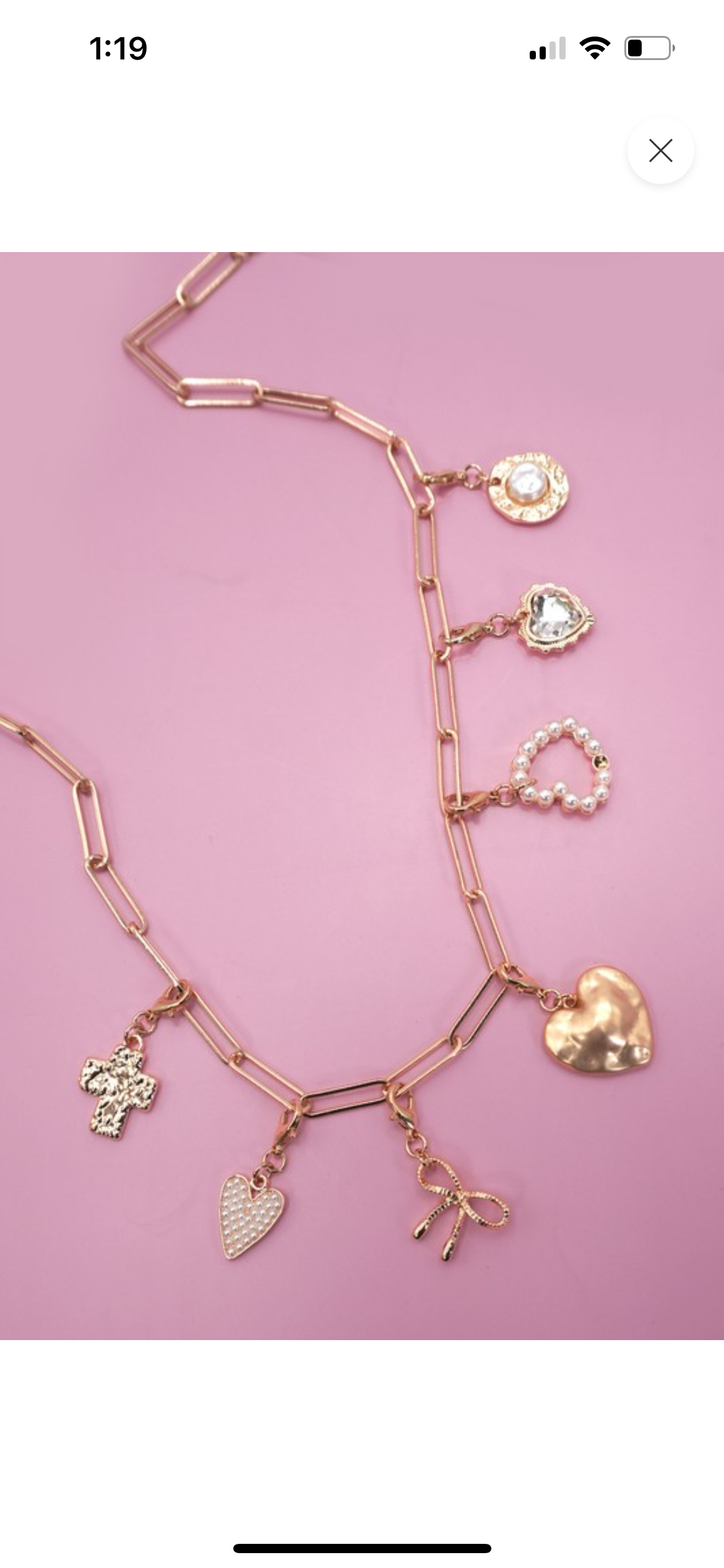 Heart of Gold Charm Necklace