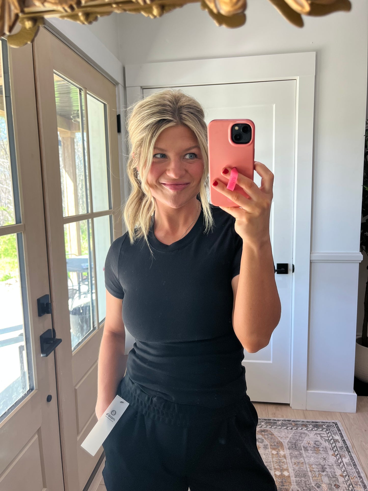 Freestyle Ribbed Tee - Black