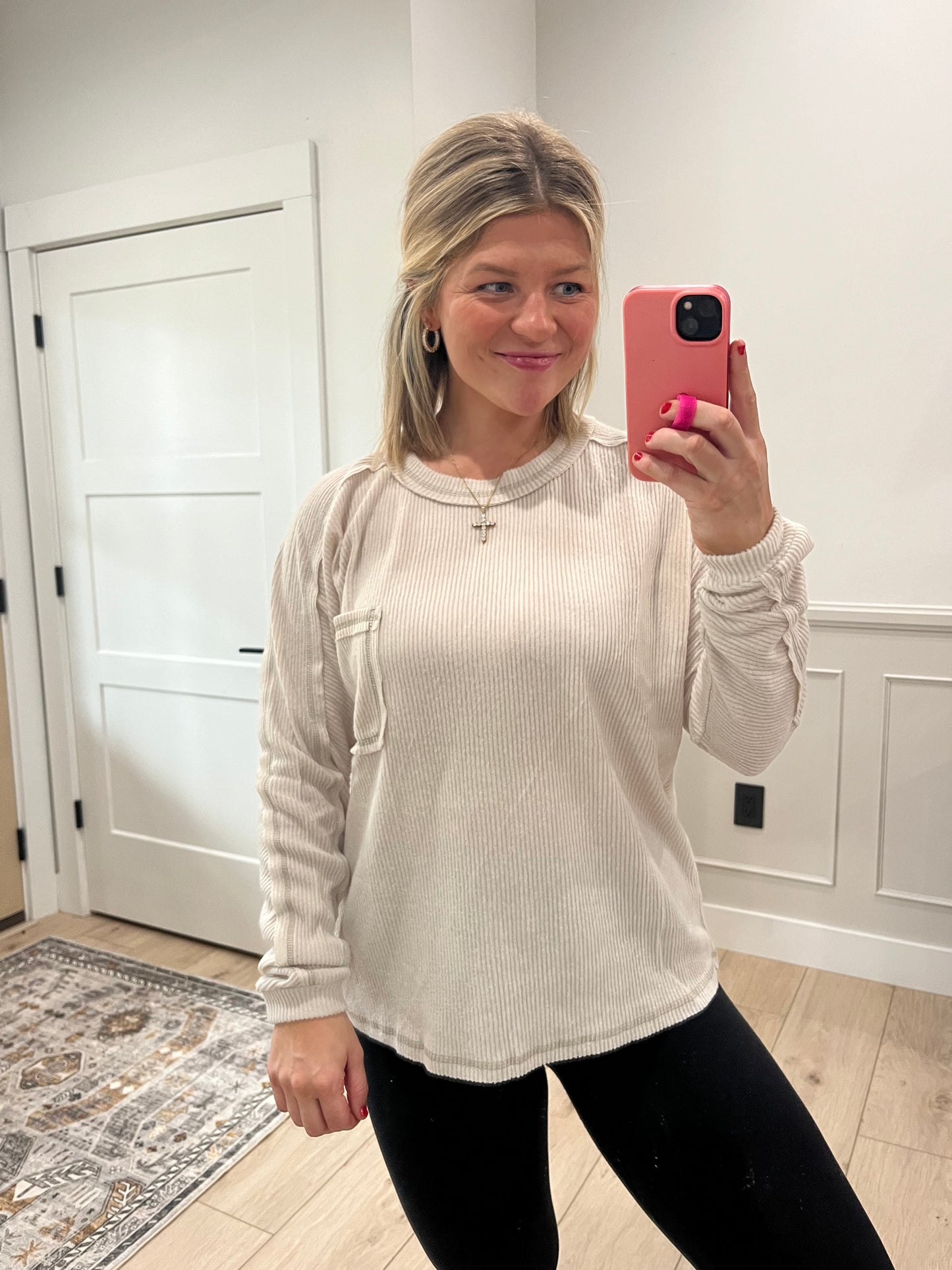 Georgia Top - Sand Beige