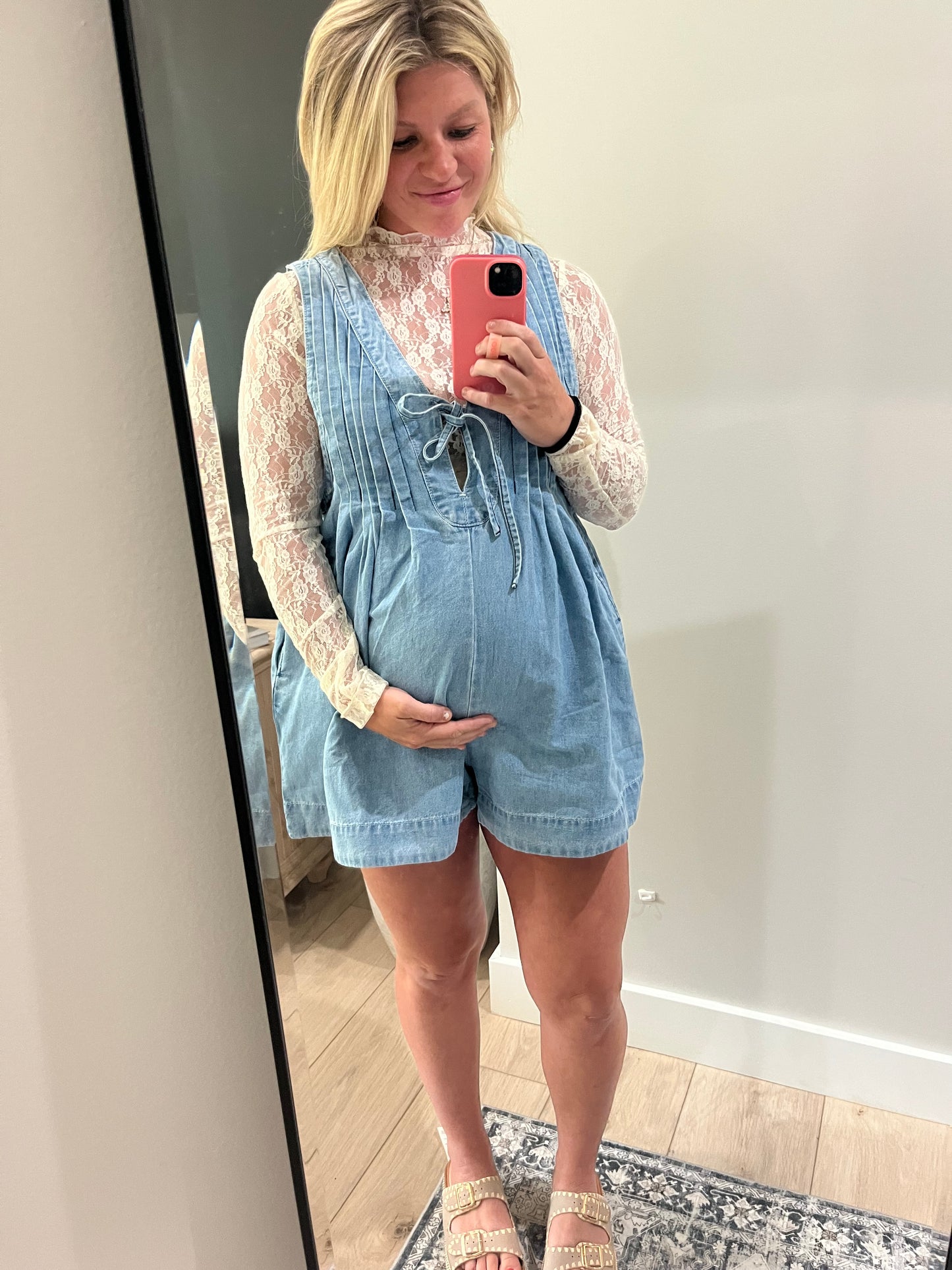 Short & Sweet Denim Romper