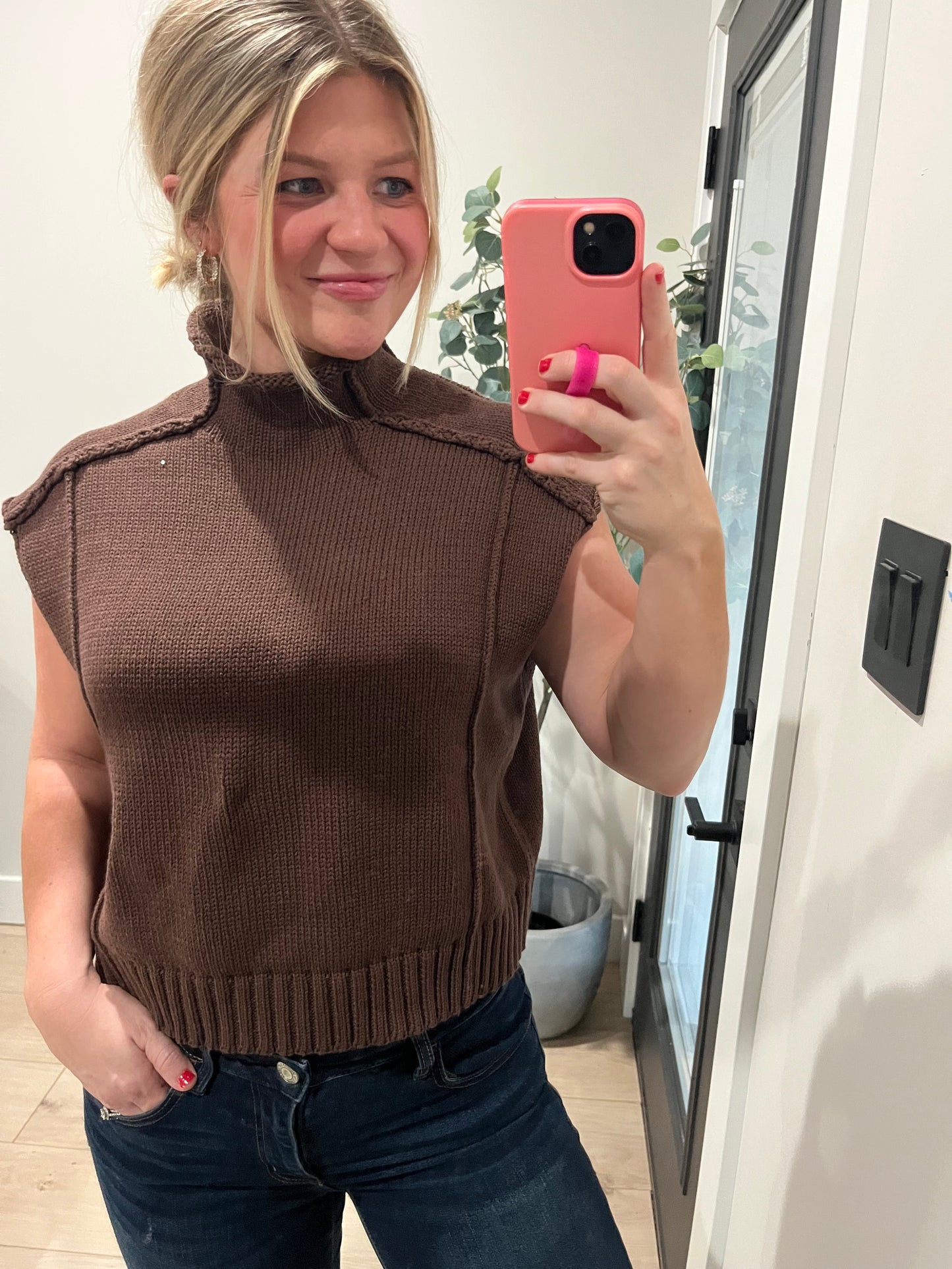 Hannah Mock Neck Sweater