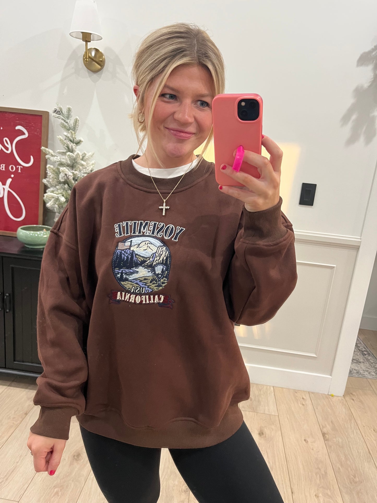 Yosemite Embroidered Pullover