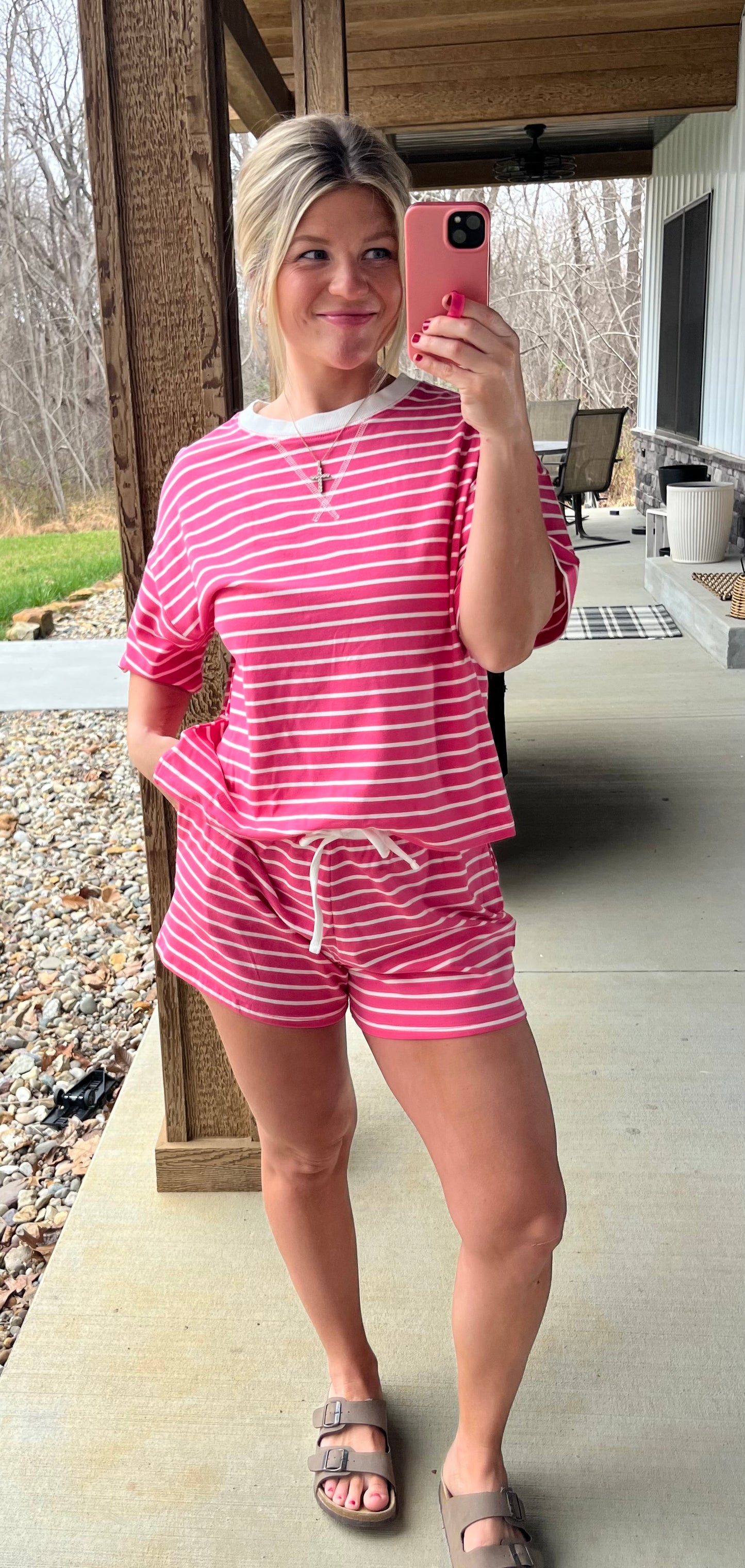Fuschia Lines Set