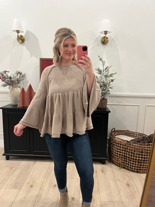 Blissful Bell Sleeve Top