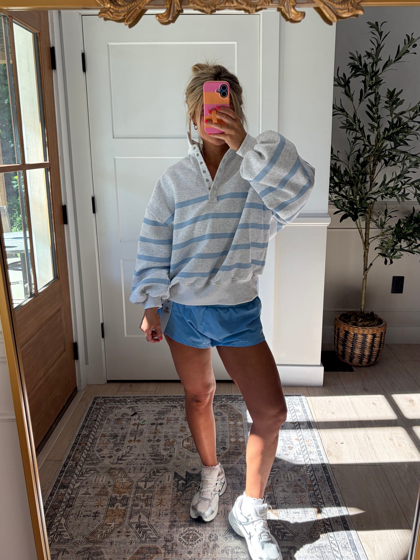 Cali Snap - blue stripes