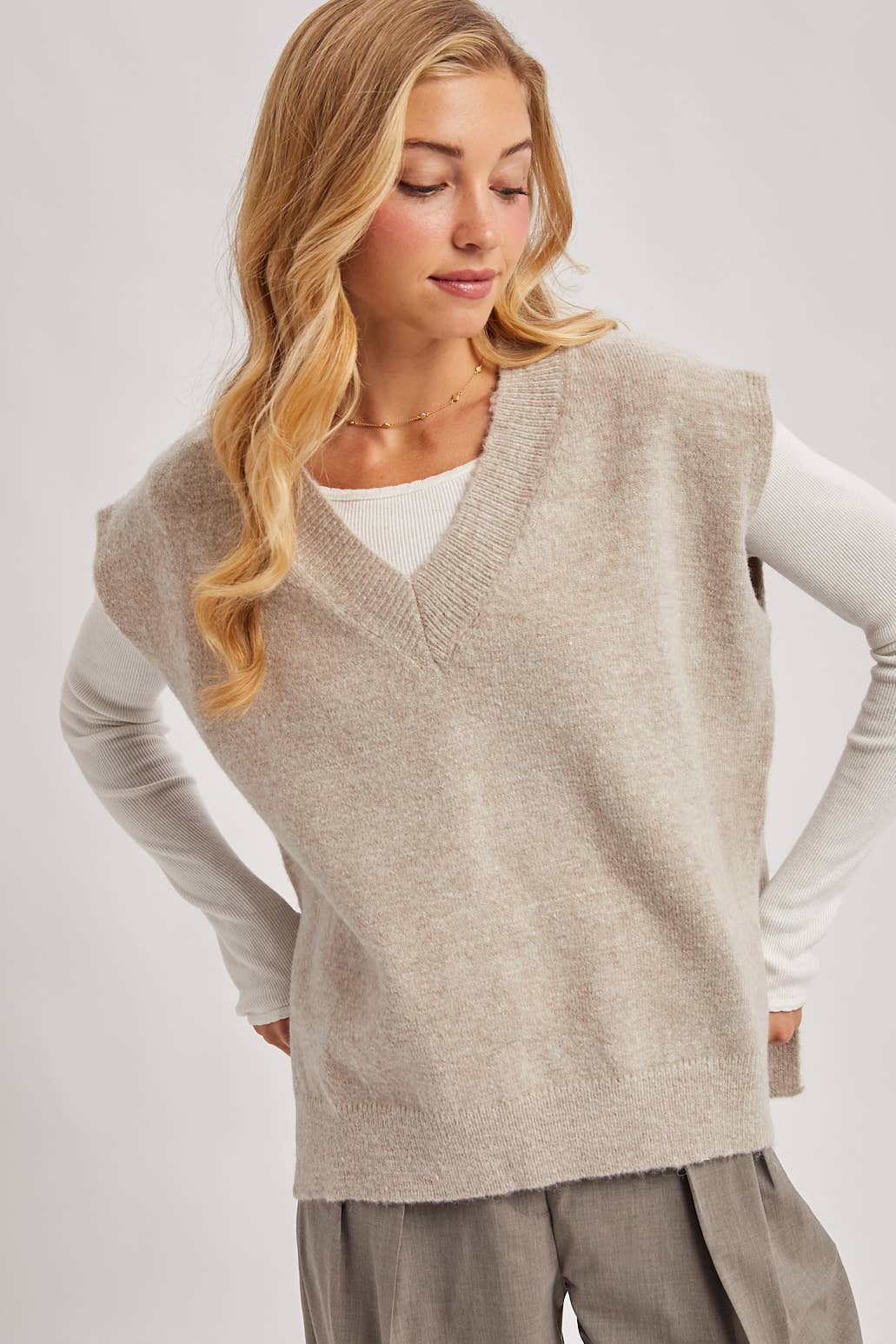 Carli Knit Sweater Vest