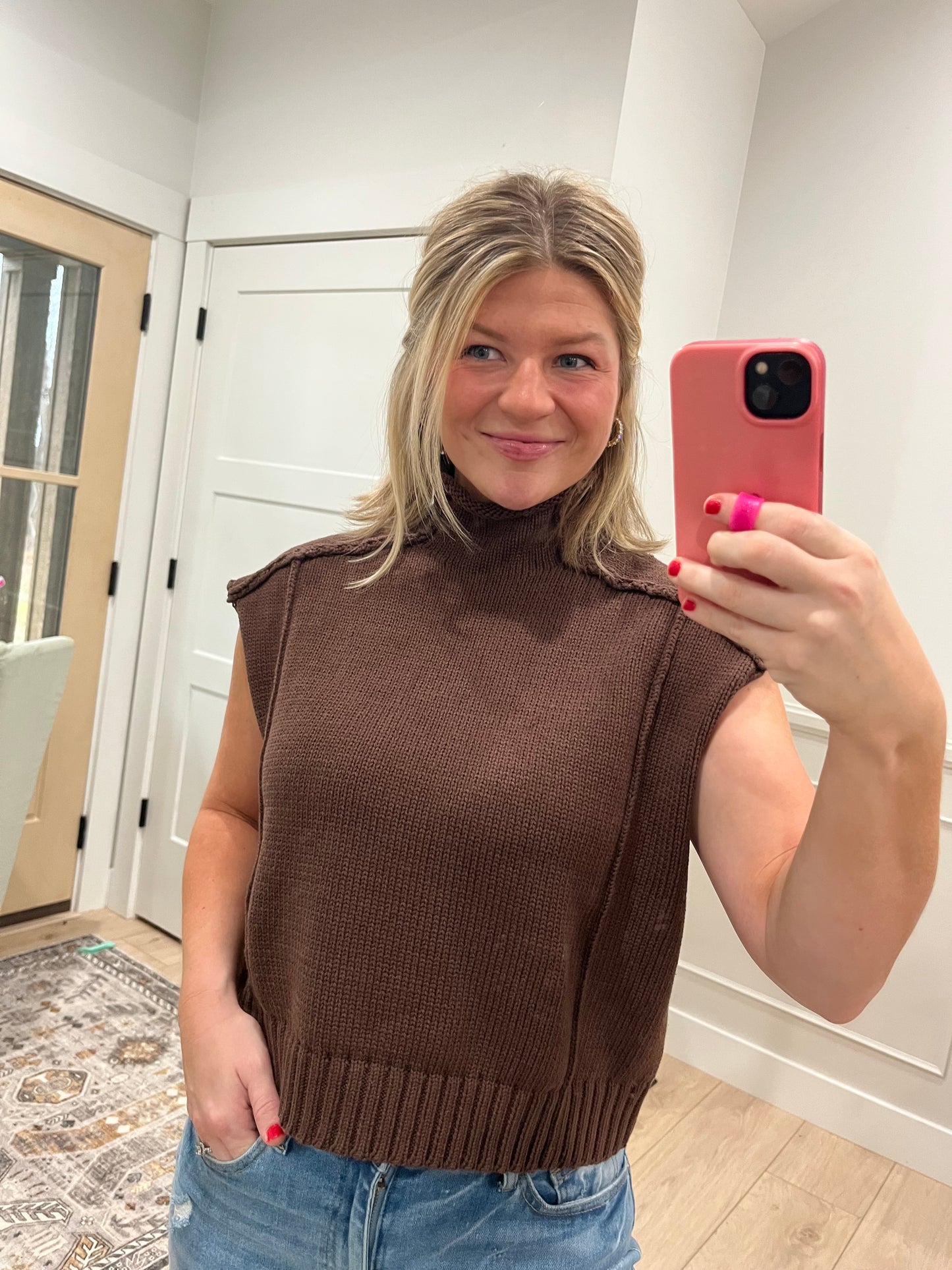 Hannah Mock Neck Sweater