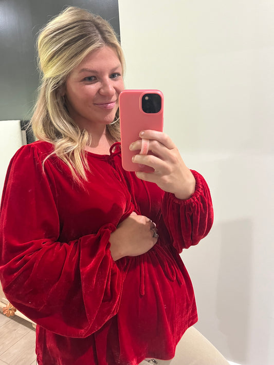 The Scarlett Bow Top