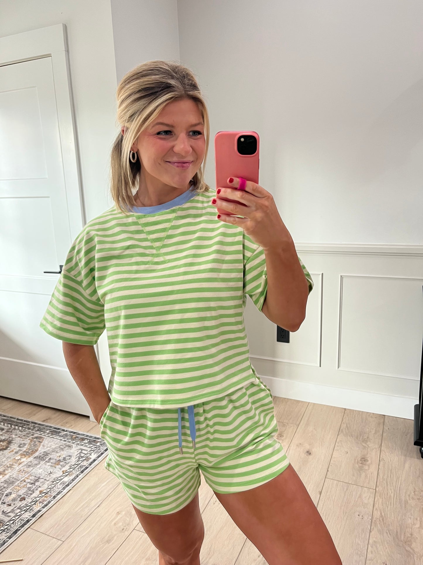 Lime Stripes Bottom