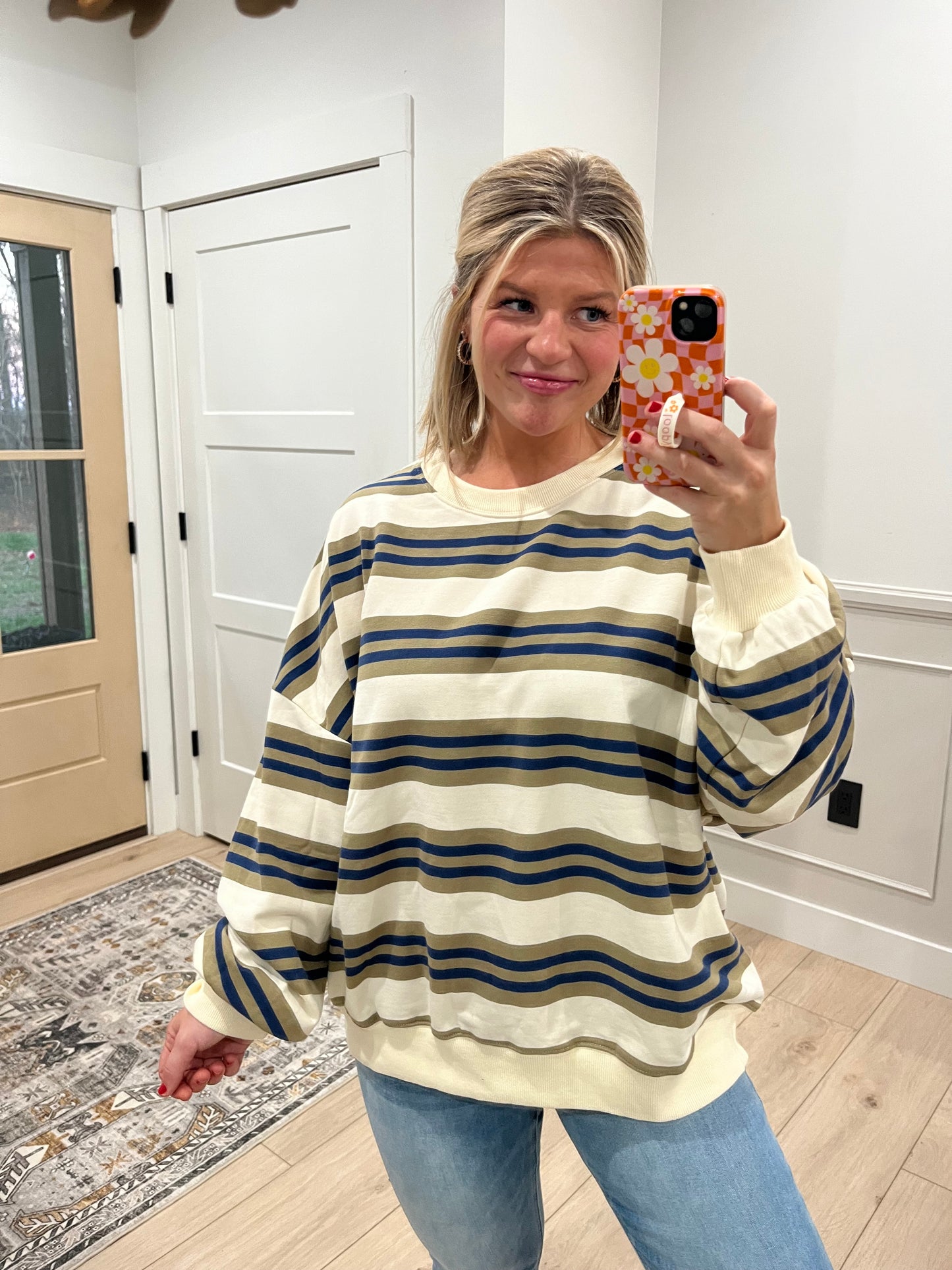 Evergreen Navy Pullover