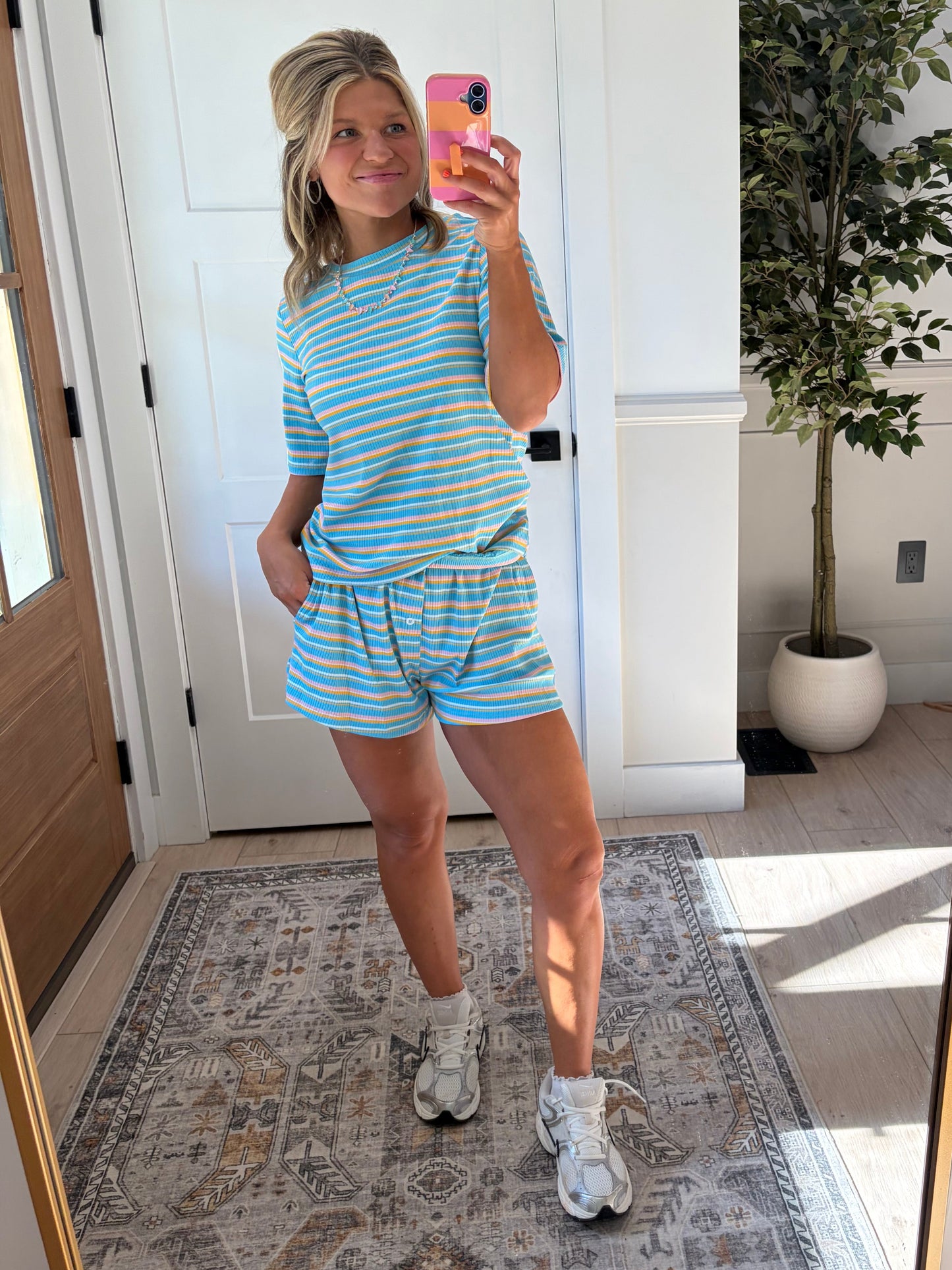 Blue Skies Ribbed Set