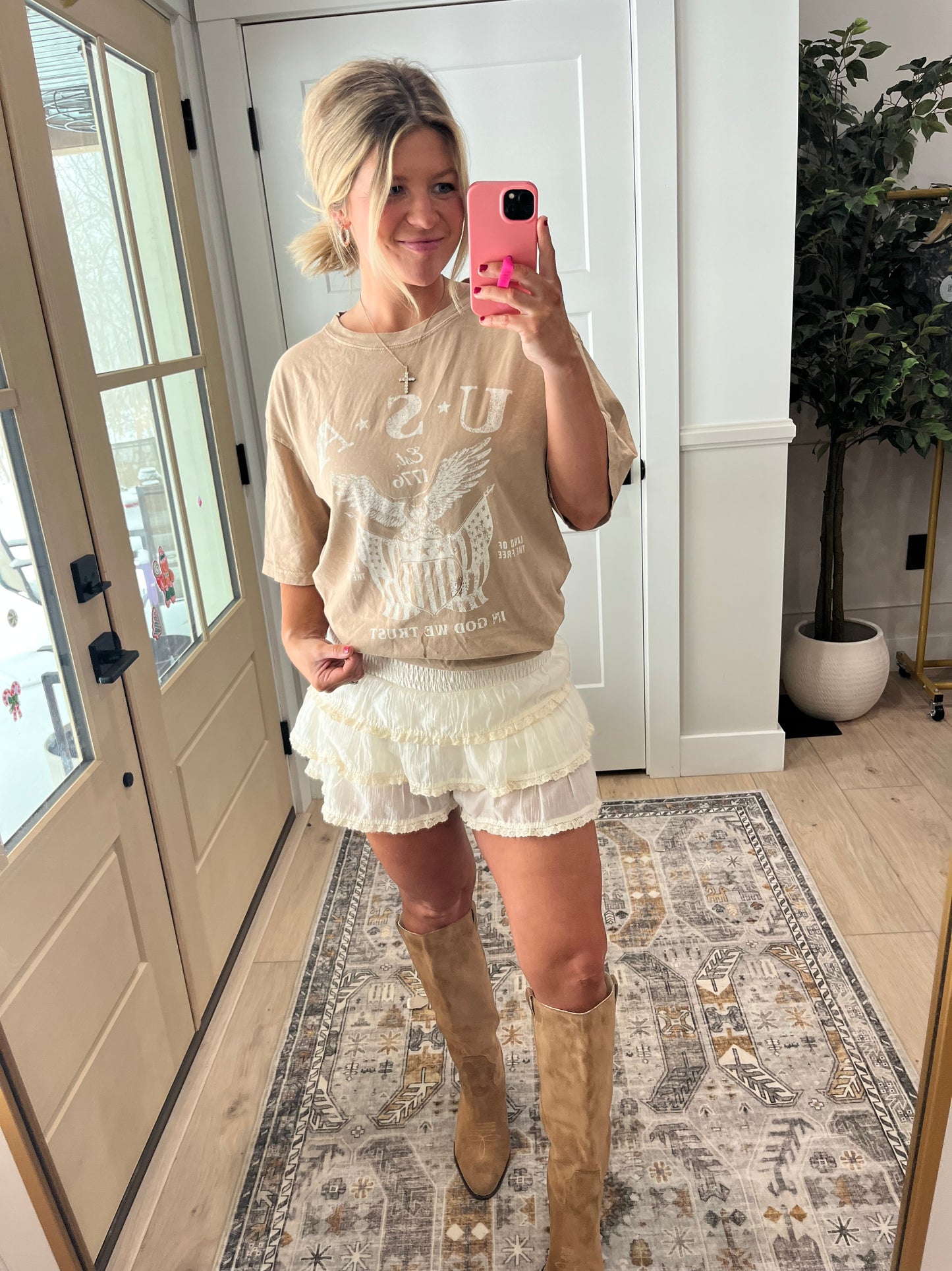 Tiered Ruffle Skort