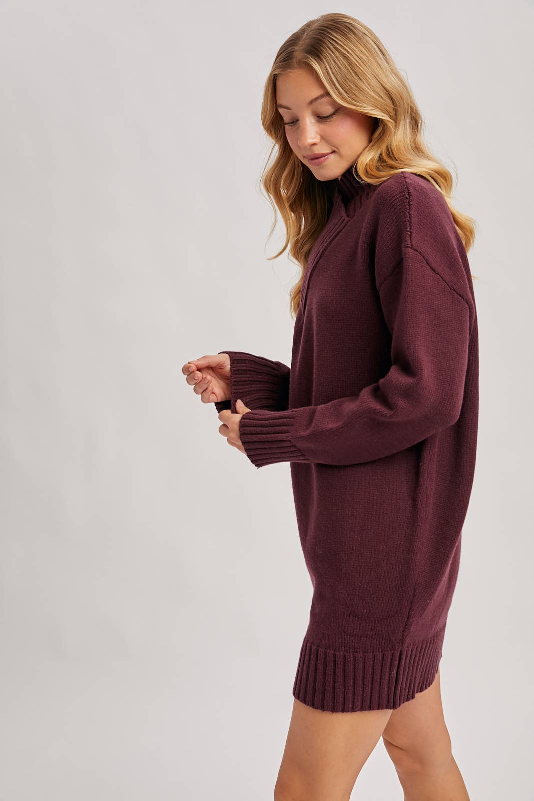 Burgundy Bliss Sweater Dress