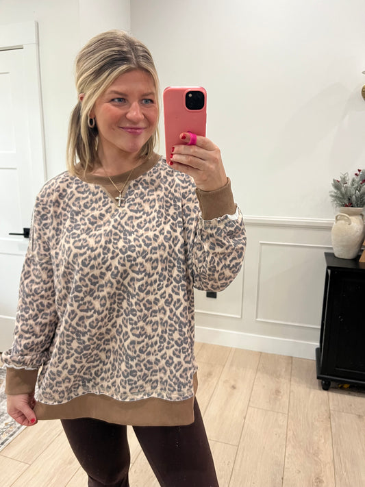 Lost in Leapord Pullover