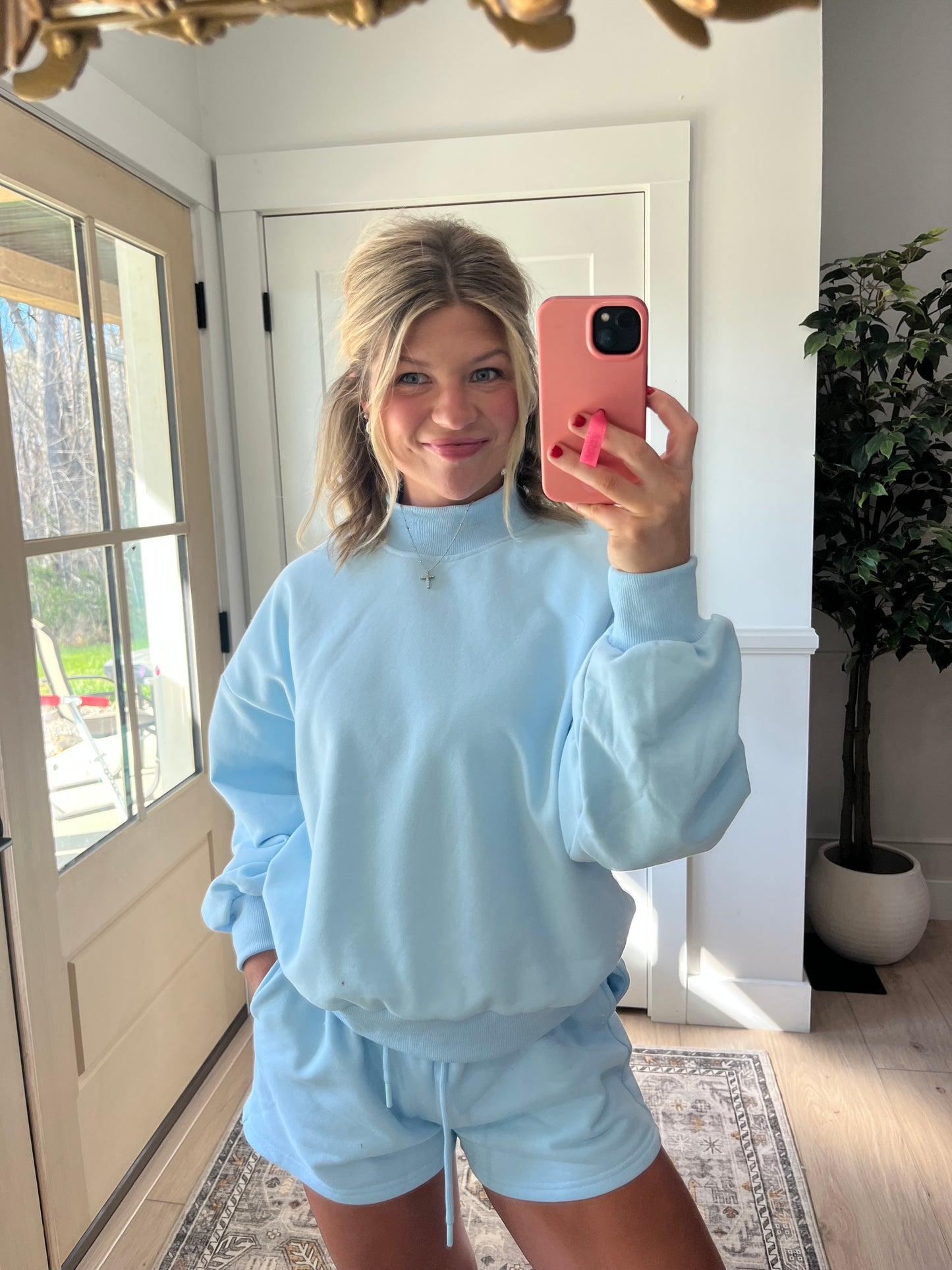 Charleston Mock Neck + Shorts Set