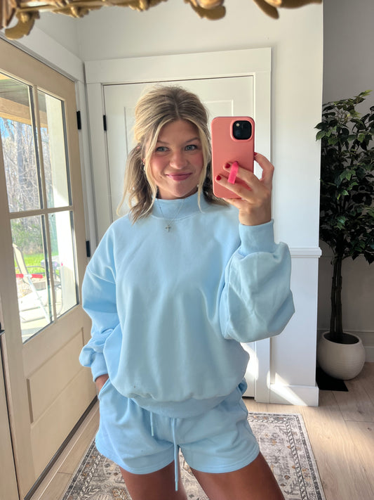 Charleston Mock Neck + Shorts Set