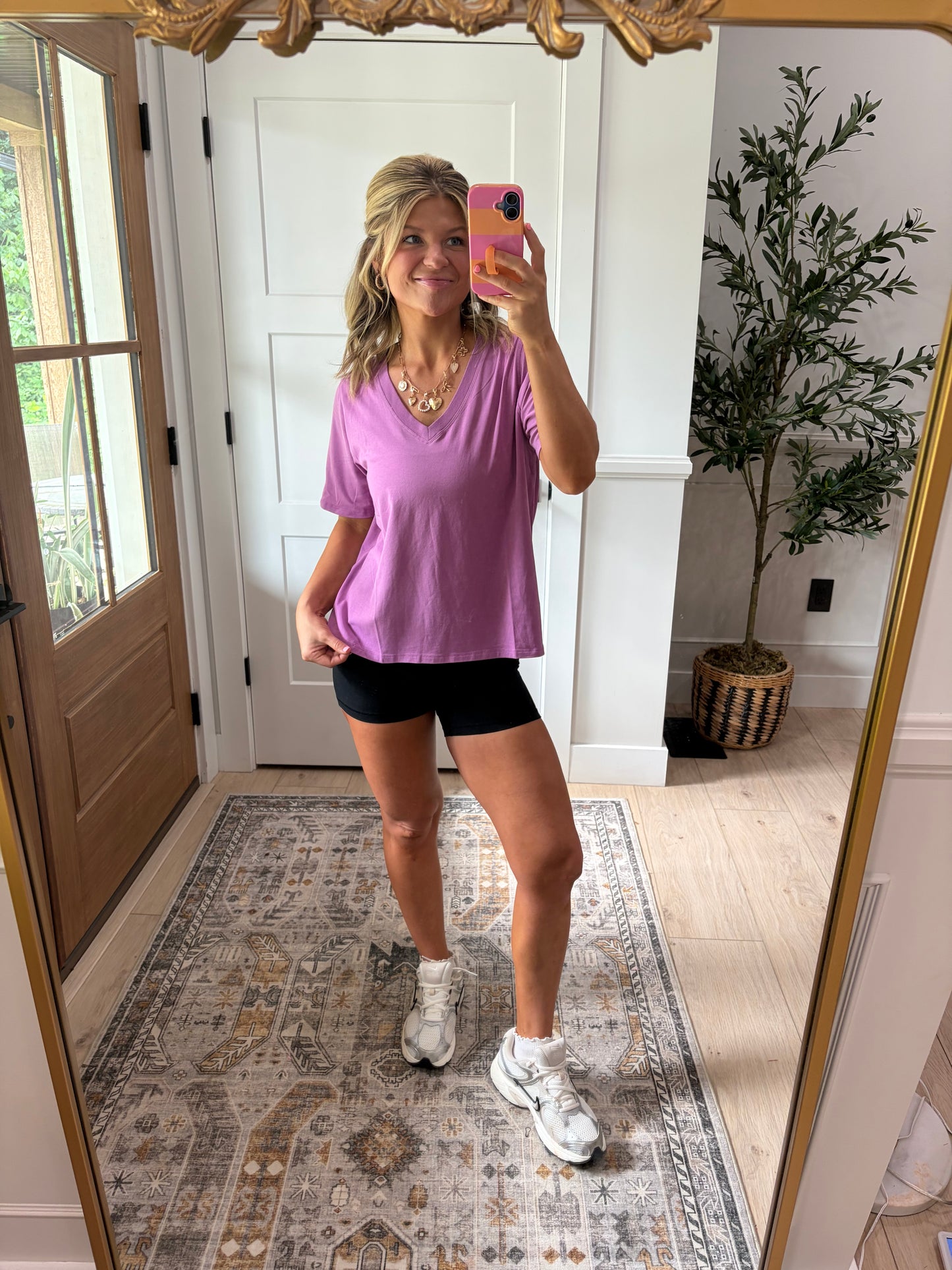 Dream Day V-Neck - mulberry