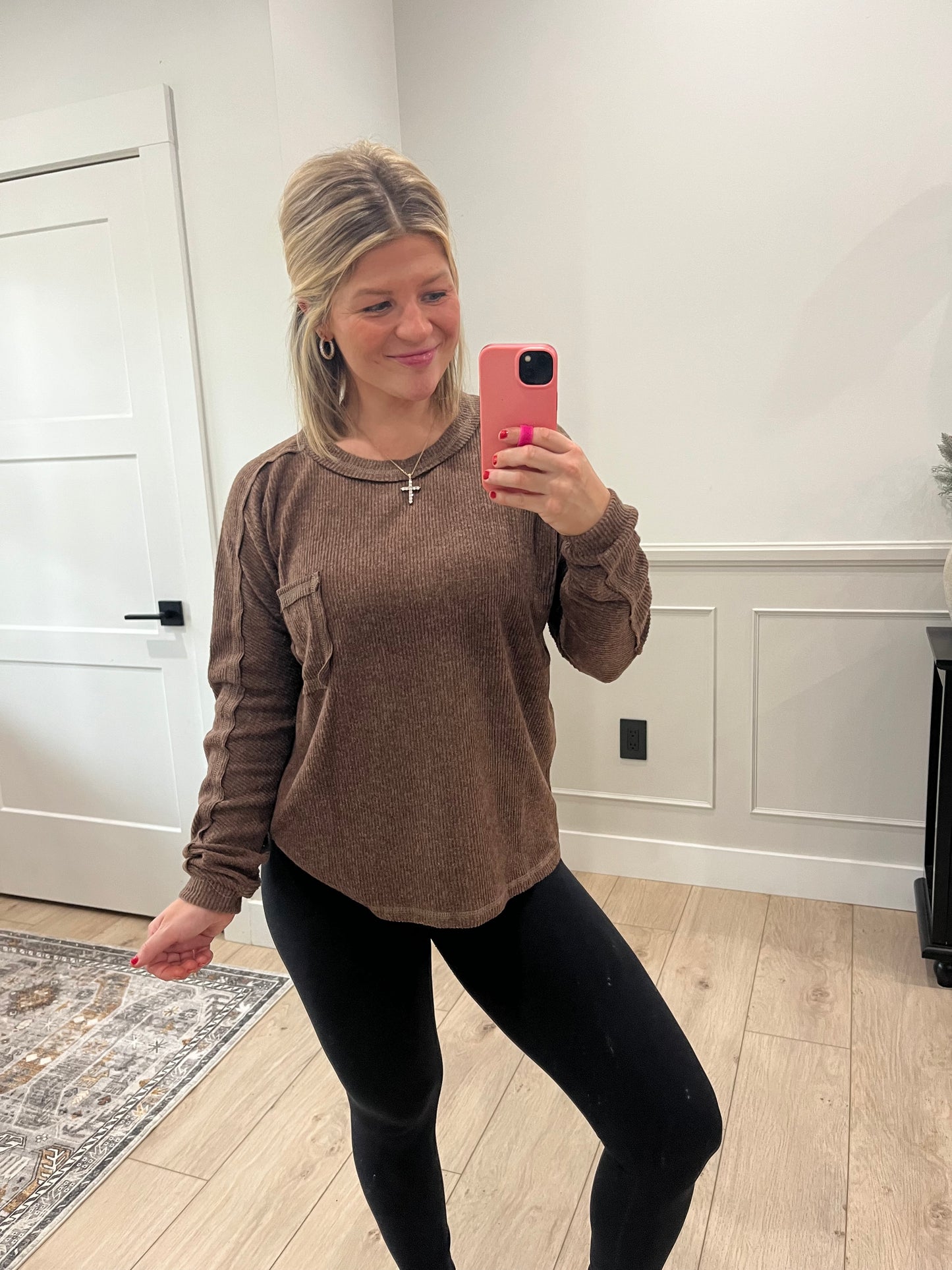 Georgia Top - Chocolate Brown