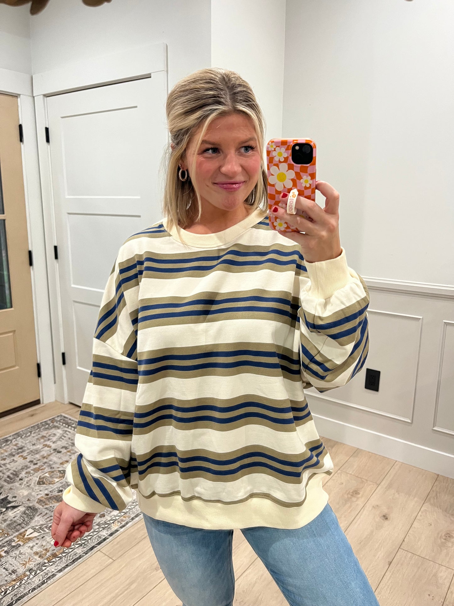 Evergreen Navy Pullover