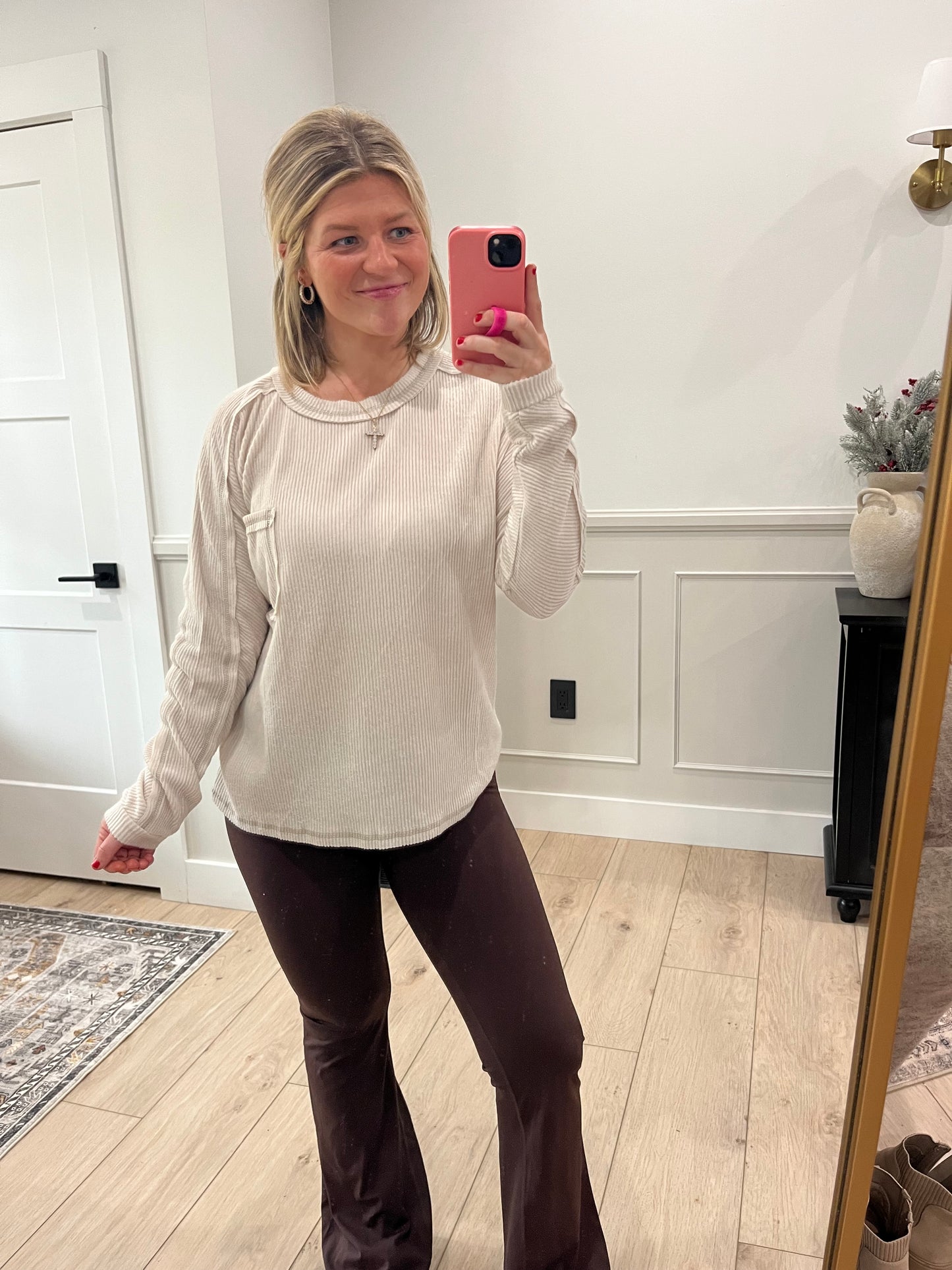 Georgia Top - Sand Beige