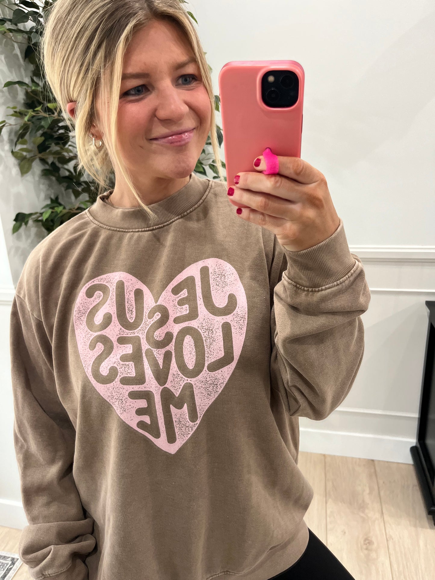 Jesus Loves Me Mockneck
