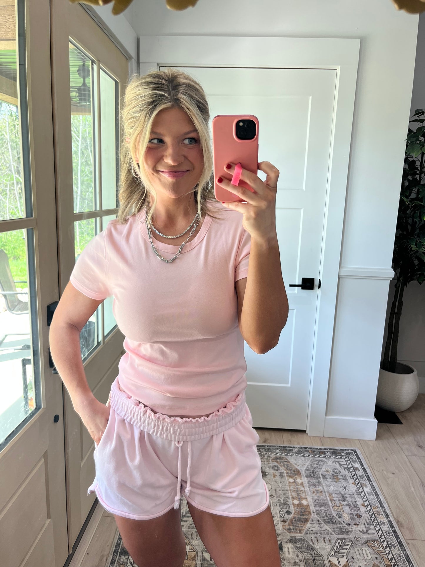 Luna Tee - baby pink