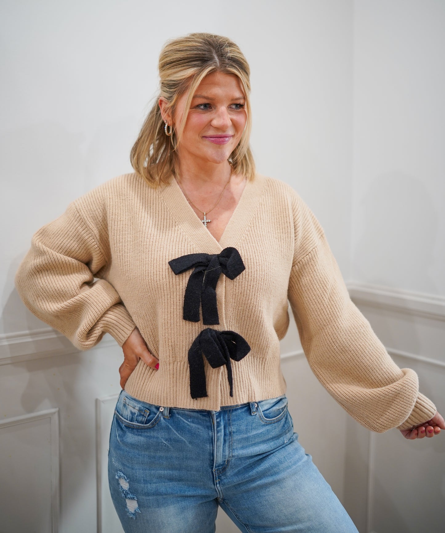 Cocoa Ties Pullover Cardi