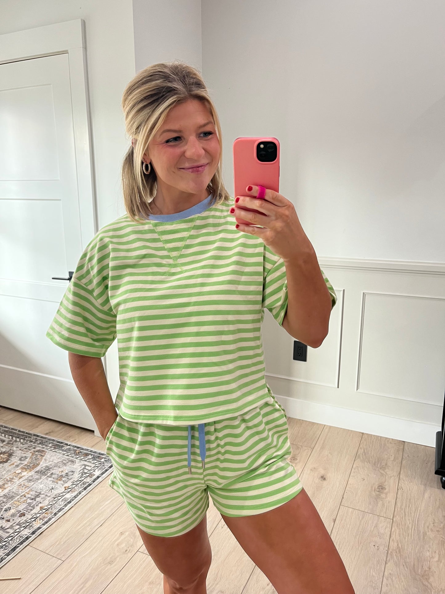 Lime Stripes Top