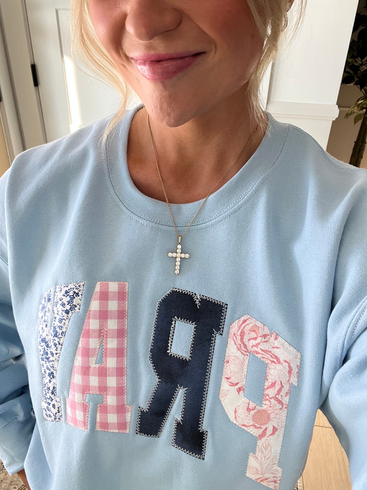 Pray Patchwork Pullover
