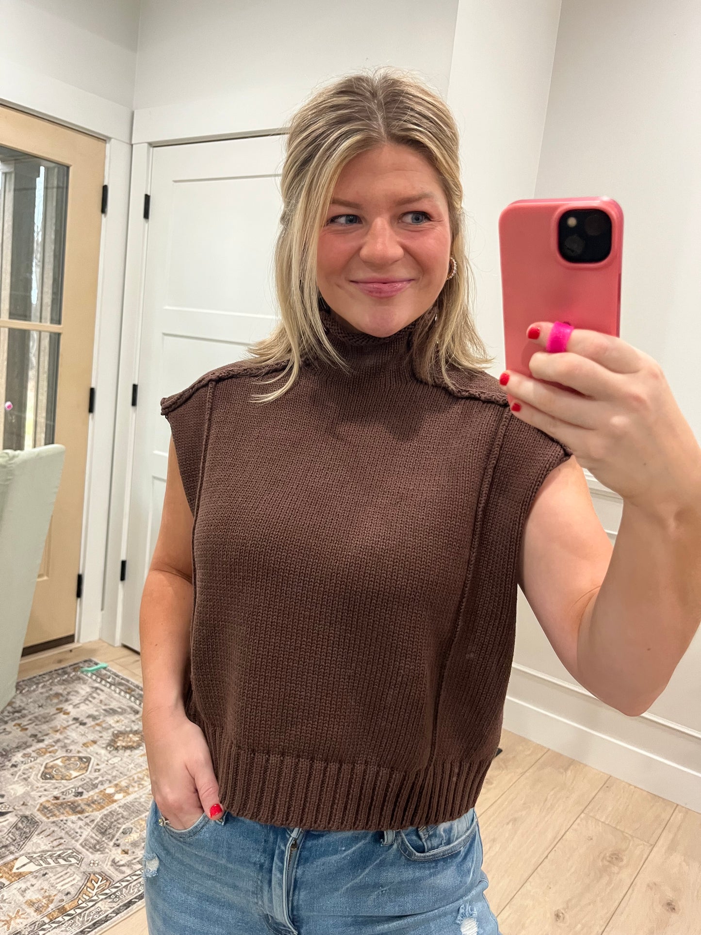 Hannah Mock Neck Sweater
