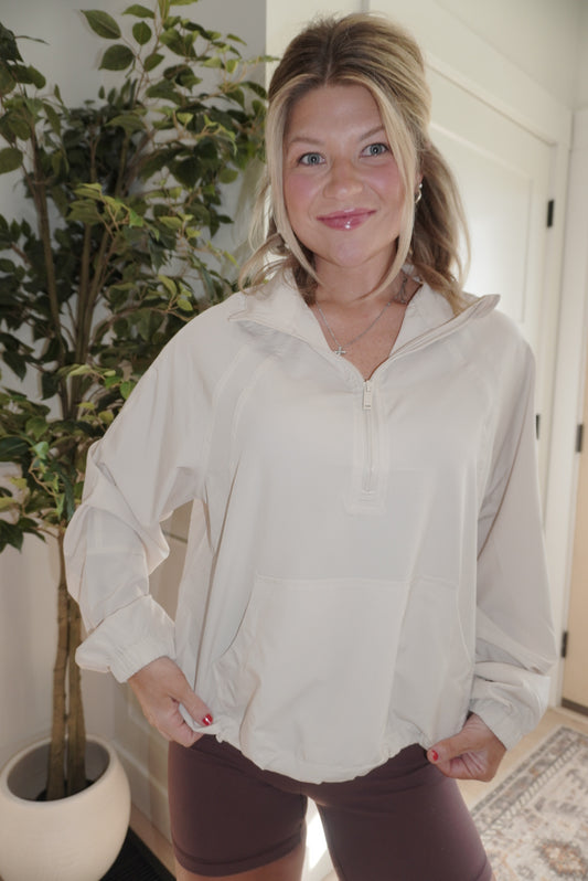 Sand Beige Windbreaker