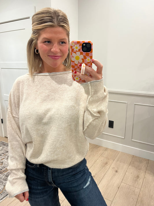 Clean Cut Boatneck - Oatmeal