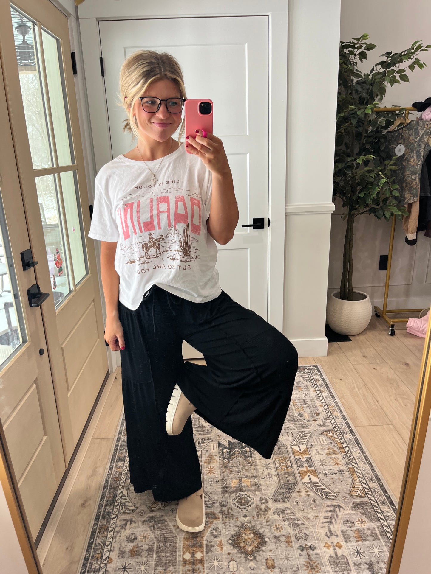 Coastal Knit Pants - Black