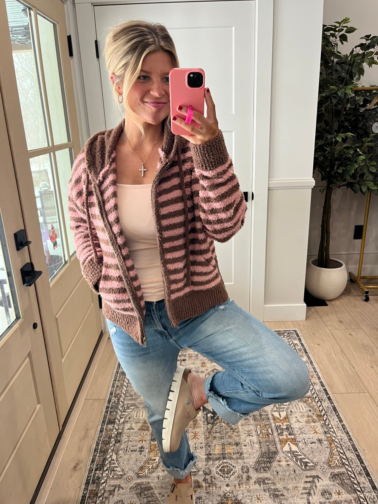 Blush & Brew Zip-Up