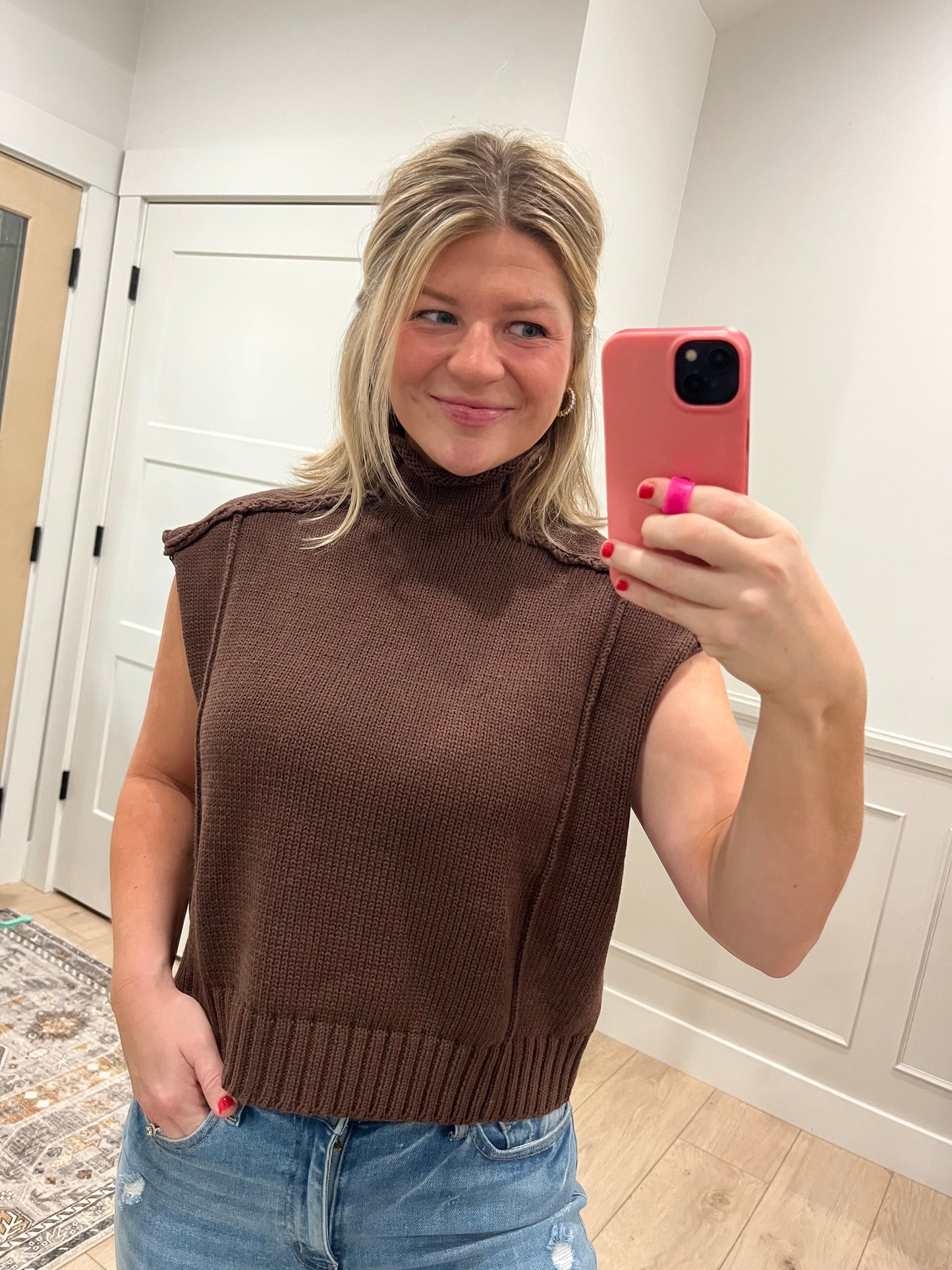 Hannah Mock Neck Sweater
