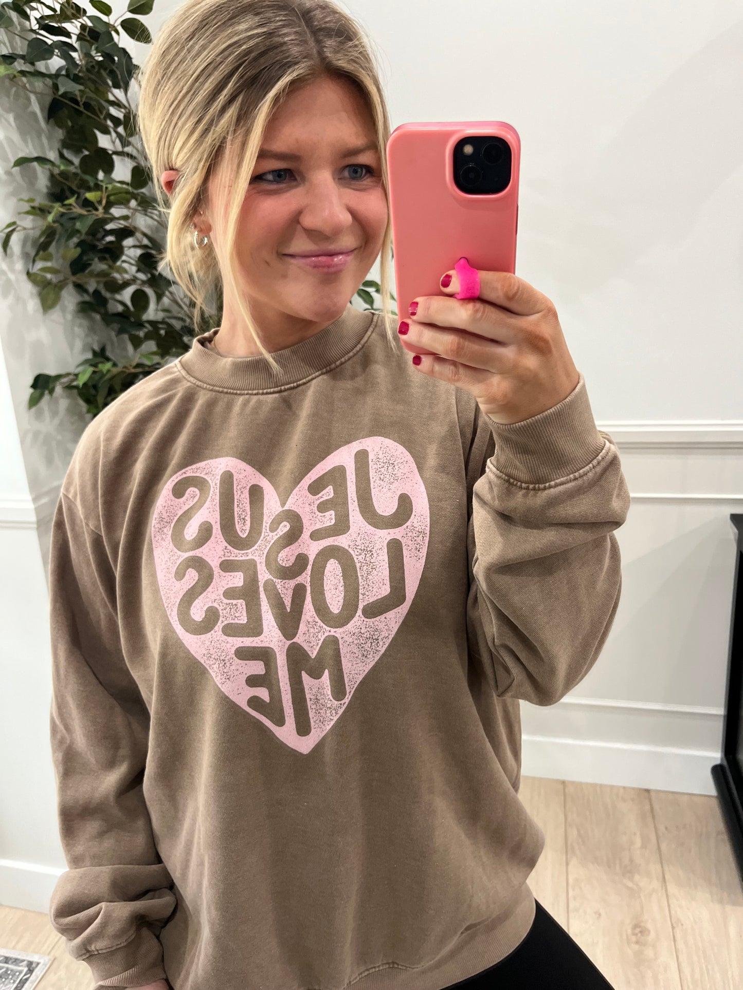 Jesus Loves Me Mockneck