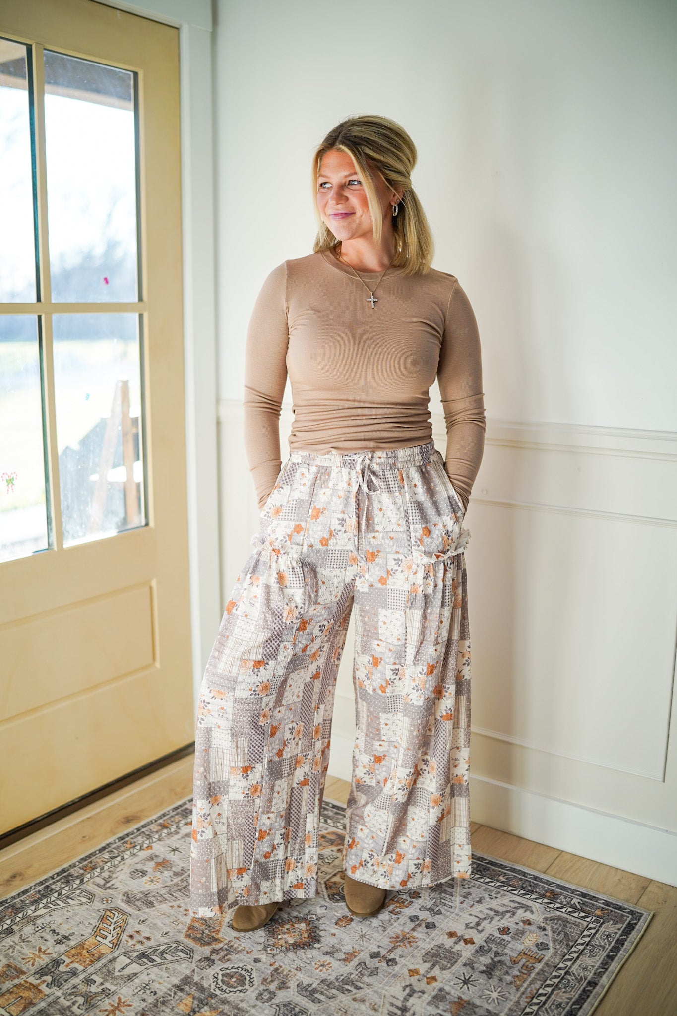 Modern Mosaic Wide Legs