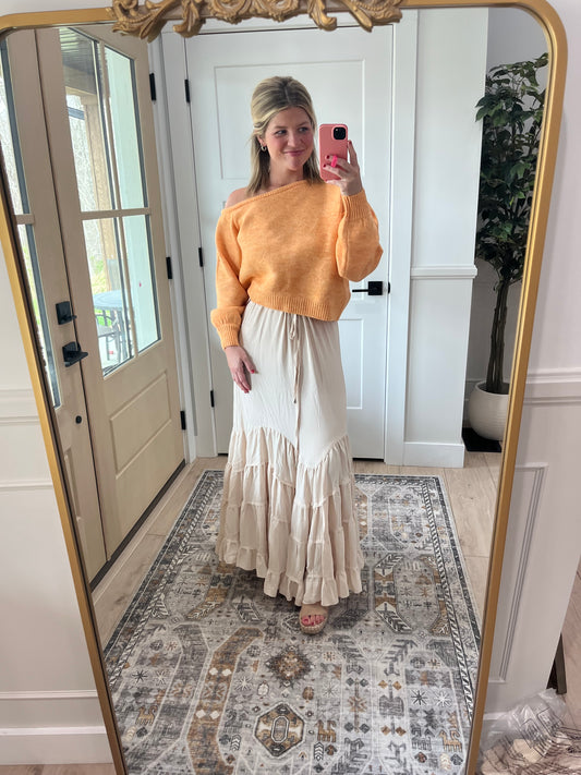 Sandy Sway Tiered Maxi