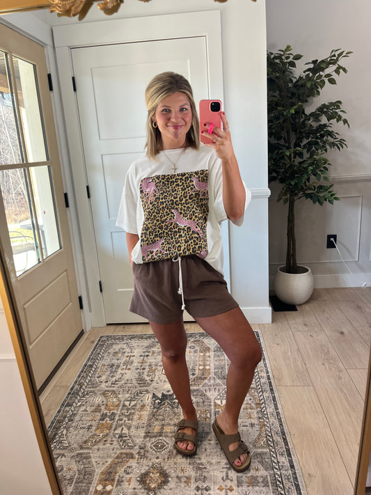 Mocha Elevated Lounge Shorts