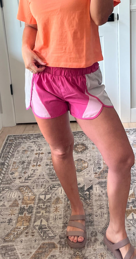 Blush Motion Athletic Shorts
