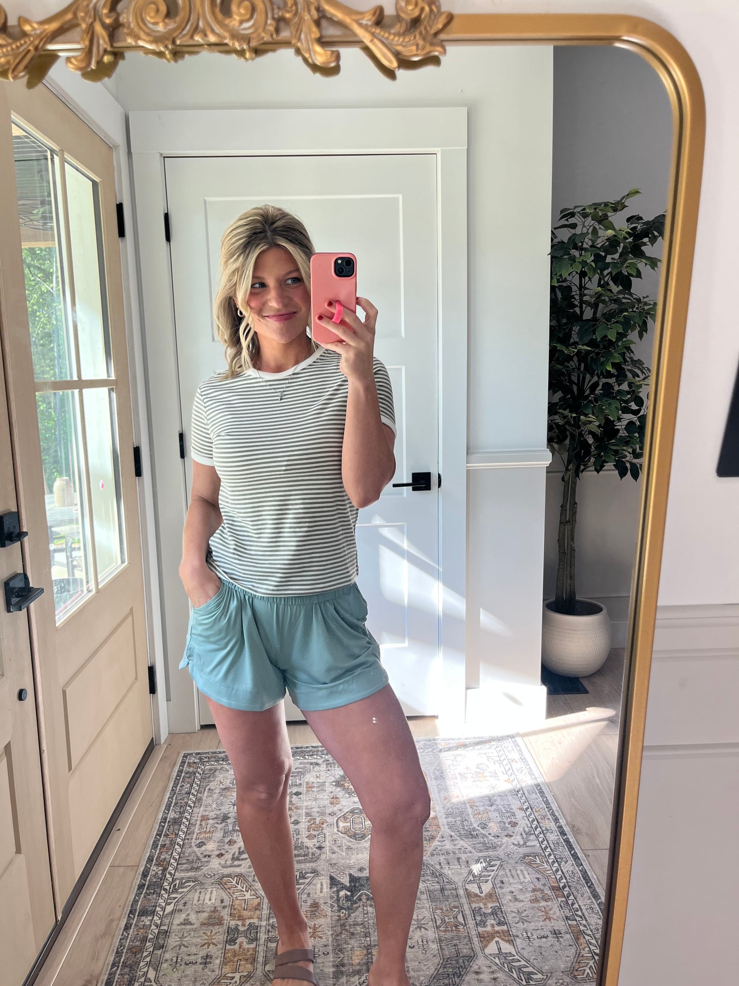 Palm Breeze Shorts - Ash Jade