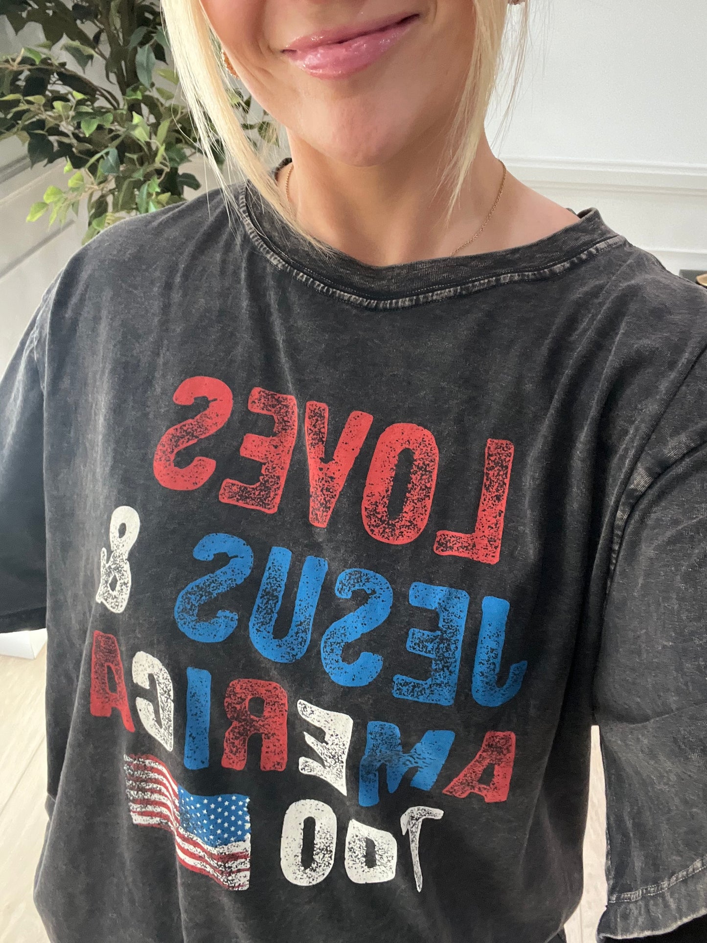 Love Jesus & America Too Tee