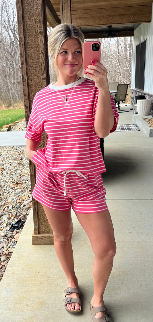 Fuschia Lines Set